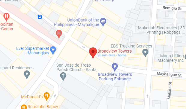 Map of Broadview Towers